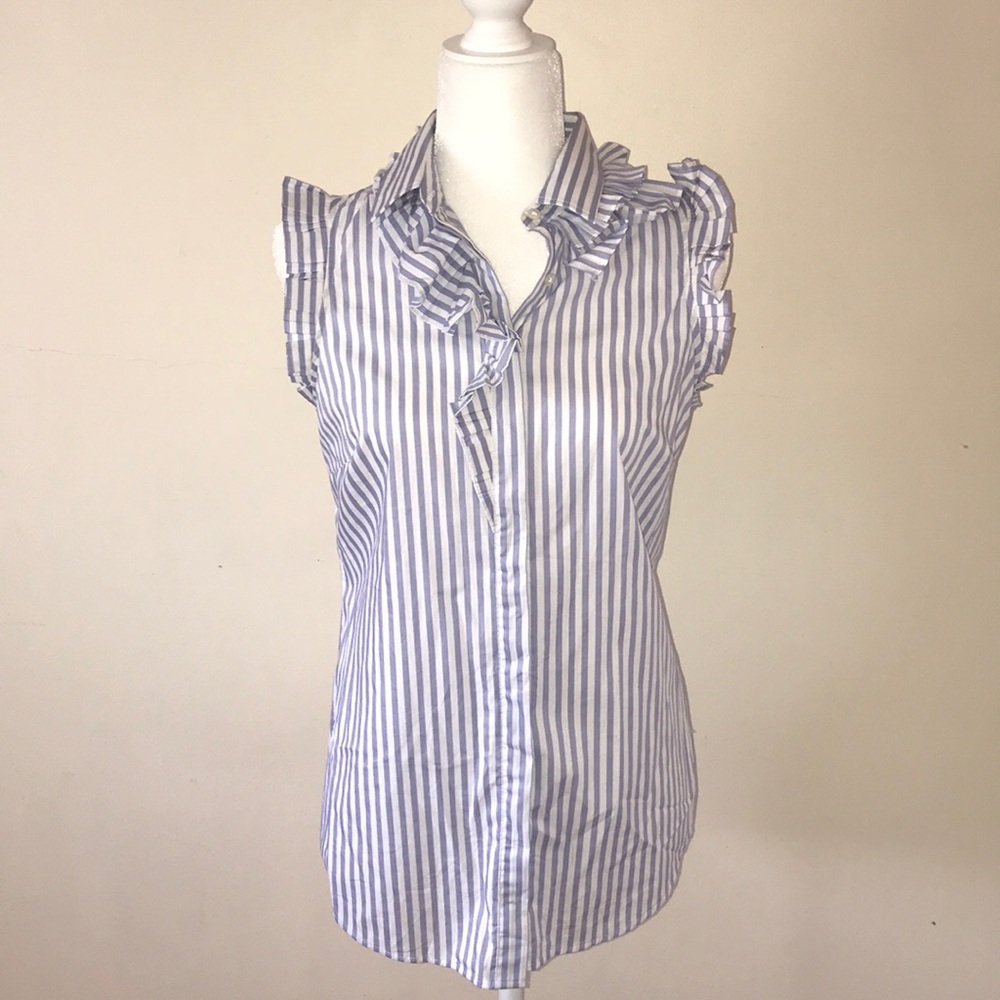 Banana Republic button down sleeveless shirt